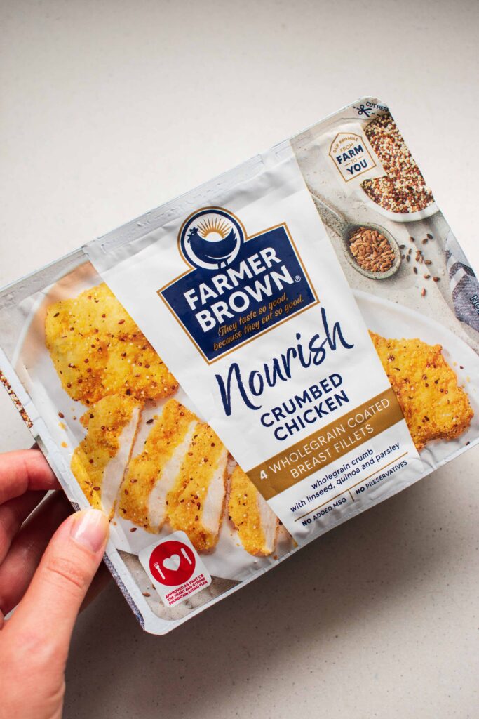 crumbed chicken burger #burger #farmerbrown #crumbedchicken #thebigtastybite
