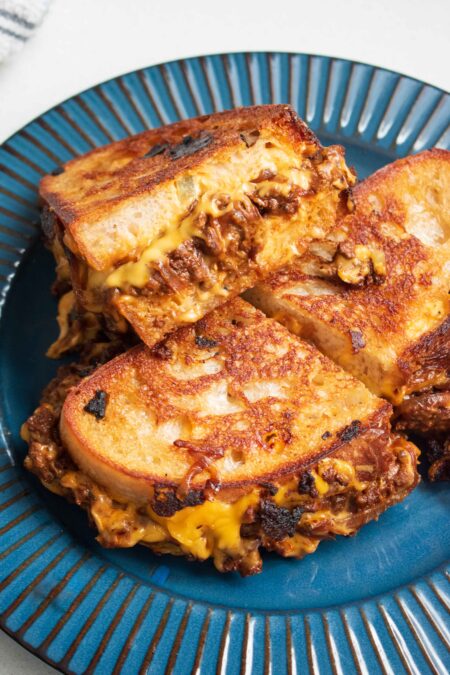A Cheesy Beef Toastie by The Big Tasty Bite made by Lila Lerie