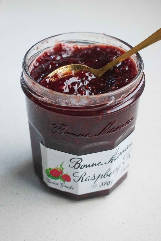 Raspberry Jam with a spoon