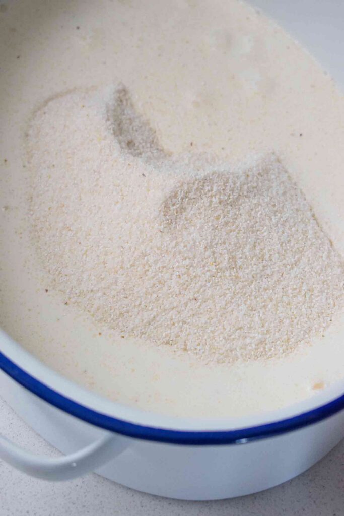 raw maize used to make pap in South Africa mixed with a bit of liquid #pap #paptert